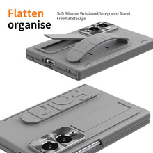 Load image into Gallery viewer, Armor Hinge Protective Phone Case Built-In Tempered Glass, Hidden Kickstand &amp; Wrist Strap For Galaxy Z Fold8 Wide Ultra
