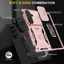 Load image into Gallery viewer, Mecha-Style Phone Case With Sliding Camera Cover For Galaxy Z Fold 7/6/5
