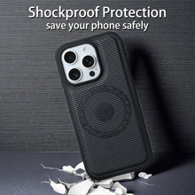 Load image into Gallery viewer, Magnetic Card Holder Carbon Fiber Shockproof iPhone Case
