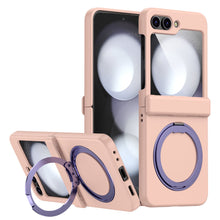 Load image into Gallery viewer, Magnetic Metal Bracket Hinge All-inclusive Shockproof Phone Case For Galaxy Z Flip Series
