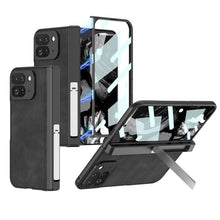 Load image into Gallery viewer, Magnetic Folding Hinge All-inclusive Leather Case With Tempered Film For Google Pixel 9 Pro Fold With Damped folding Bracket
