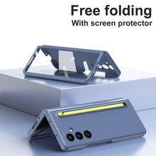 Load image into Gallery viewer, Anti-fall Protective Phone Case With Pen Tray Shell and Film For Galaxy Z Fold 7/6/5/4/3
