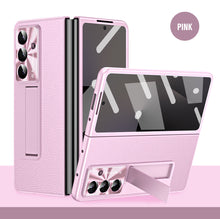 Load image into Gallery viewer, Business Electroplating Leather Phone Case With Screen Film For Galaxy Z Fold 7/6/5/4/3

