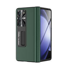 Load image into Gallery viewer, Magnetic Holder Protective Leather Phone Case With Front Protection Film For Galaxy Z Fold5 Fold4 Fold3
