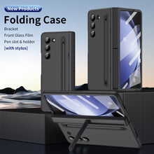 Load image into Gallery viewer, Magnetic Hinge Anti-fall Protective Phone Case With Pen Tray Shell And Film For Galaxy Z Fold5 Fold4 Fold3

