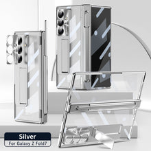 Load image into Gallery viewer, Magnetic Hinge Plating Case For Galaxy Z Fold 7/6/5/4/3 With Double Hinge Protector
