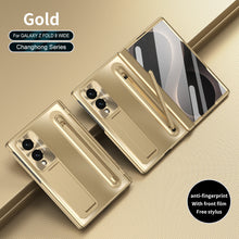 Load image into Gallery viewer, Armor Electroplated Phone Case With Pen Tray &amp; Stylus &amp; Glass Film For Galaxy Z Fold8 Wide Ultra
