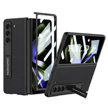 Load image into Gallery viewer, Leather Samsung Galaxy Z Fold5 Case With Film Kickstand - Mycasety Mycasety
