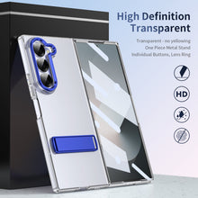 Load image into Gallery viewer, Metal Bracket Clear Shockproof Phone Case With Screen Protector For Galaxy Z Fold 6/5/4
