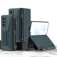 Load image into Gallery viewer, Leather Samsung Z Fold5 Case Full Protection Business Case With Pen Slot and Protection Film - Mycasety Mycasety
