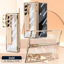 Load image into Gallery viewer, Magnetic Hinge Plating Case For Galaxy Z Fold 7/6/5/4/3 With Double Hinge Protector
