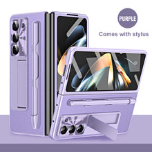 Load image into Gallery viewer, Non-slip Galaxy Z Fold5 Case with Front Screen Protector &amp; Kick-Stand &amp; Pen Slot and Stylus - Mycasety Mycasety
