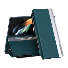 Load image into Gallery viewer, Magnetic Flip Cover Leather Case Pen Slot With Stylus Anti-Fall Phone Case For Samsung Galaxy Z Fold 6/5/4/3
