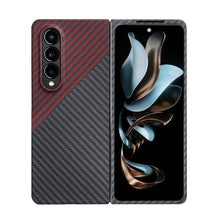 Load image into Gallery viewer, Luxurious Carbon Fiber Shockproof Galaxy Z Fold Phone Case
