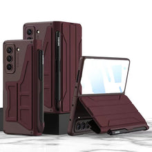Load image into Gallery viewer, Leather Samsung Z Fold5 Case Full Protection Business Case With Pen Slot and Protection Film - Mycasety Mycasety
