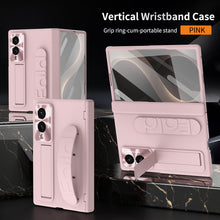Load image into Gallery viewer, Armor Hinge Protective Phone Case Built-In Tempered Glass, Hidden Kickstand &amp; Wrist Strap For Galaxy Z Fold8 Wide Ultra
