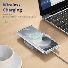 Load image into Gallery viewer, Metal Bracket Clear Shockproof Phone Case With Screen Protector For Galaxy Z Fold 6/5/4
