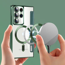 Load image into Gallery viewer, Luxury Flip Leather Magnetic Phone Case Support Magsafe For Samsung Galaxy S23 Ultra Plus
