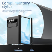 Load image into Gallery viewer, Slim Anodized Google Pixel Fold Case with Hinge Protective Screen Protector Pen Slot and Stylus - mycasety2023 Mycasety
