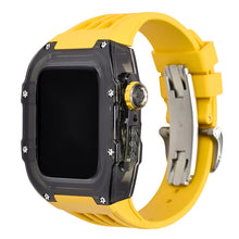Load image into Gallery viewer, Luxury Metal Case Strap(Fluoro Rubber) For Apple Watch Series 44/45 mm - mycasety2023 Mycasety

