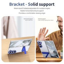 Load image into Gallery viewer, Metal Bracket Clear Shockproof Phone Case With Screen Protector For Galaxy Z Fold 6/5/4
