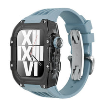 Load image into Gallery viewer, Luxury Metal Case Strap(Fluoro Rubber) For Apple Watch Series 44/45 mm - mycasety2023 Mycasety
