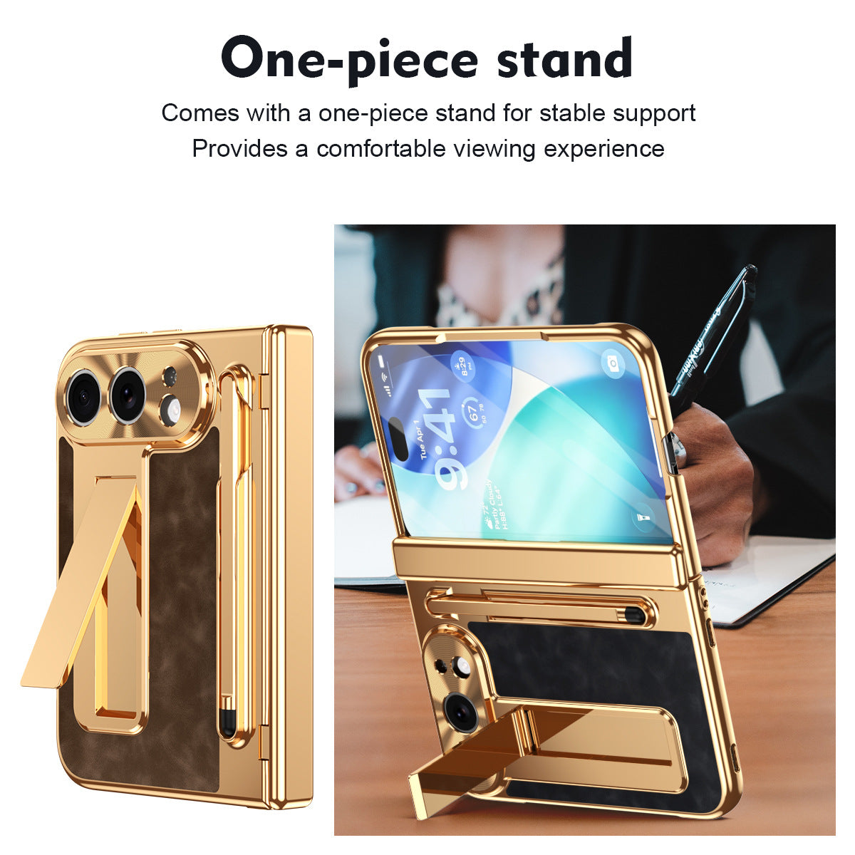 iPhone Duo | Textured Kickstand Case with Stylus & Tempered Glass