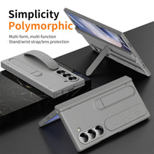 Load image into Gallery viewer, Higne Pen Box Shockproof Phone Case With Screen Protector &amp; Wristband Holder For Galaxy Z Fold 6/5/4/3
