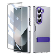 Load image into Gallery viewer, Metal Bracket Clear Shockproof Phone Case With Screen Protector For Galaxy Z Fold 6/5/4
