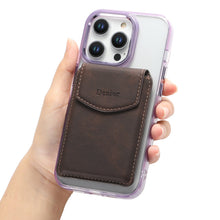 Load image into Gallery viewer, Magnetic Metal Bracket Leather Shockproof iPhone Case With Card Holder
