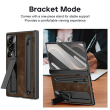 Load image into Gallery viewer, Jazz Retro Style Protective Leather Phone Case For Galaxy Fold8 Wide Ultra With Built-in Tempered Glass Film &amp; Pen-slot &amp; Stylus
