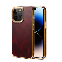 Load image into Gallery viewer, Leather Shockproof iPhone Case
