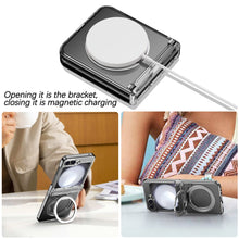 Load image into Gallery viewer, Magnetic Metal Bracket Hinge All-inclusive Shockproof Phone Case For Galaxy Z Flip Series
