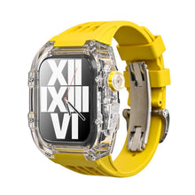 Load image into Gallery viewer, Luxury Metal Case Strap(Fluoro Rubber) For Apple Watch Series 44/45 mm - mycasety2023 Mycasety
