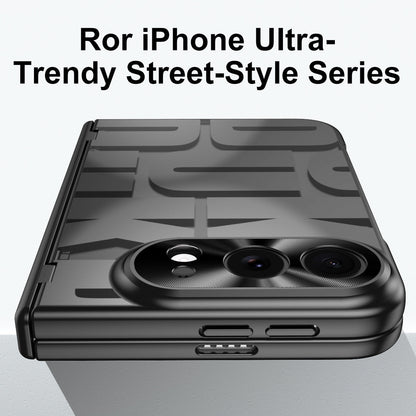 iPhone Duo | Raised-Lettering Case with Hinge Protection & Tempered Glass