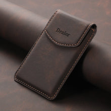 Load image into Gallery viewer, Magnetic Metal Bracket Leather Shockproof iPhone Case With Card Holder
