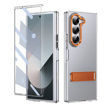Load image into Gallery viewer, Metal Bracket Clear Shockproof Phone Case With Screen Protector For Galaxy Z Fold 6/5/4
