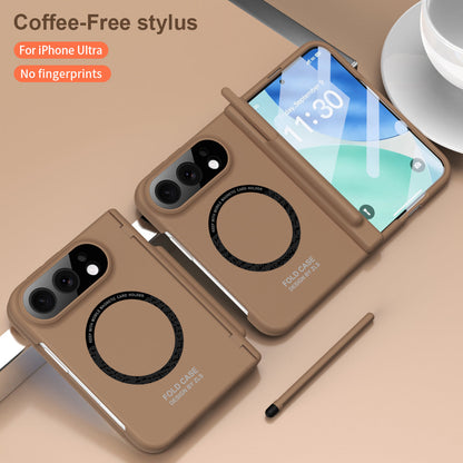 iPhone Duo | Textured Protection Case Built-in Tempered Glass Film & Magnetic Ring & Stylus