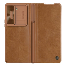 Load image into Gallery viewer, Luxurious Leather Cover Shockproof Phone Case Lens Protector &amp; Pen Slot For Galaxy Z Fold 6/5/4
