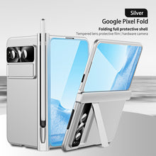 Load image into Gallery viewer, Google Pixel Fold Shell All-inclusive Protection Case With Double Pen Slot Hinge and Front Screen Protector - Mycasety Mycasety

