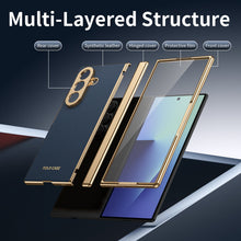 Load image into Gallery viewer, Business Golden Plating Protective Phone Case For Galaxy Z Fold Series

