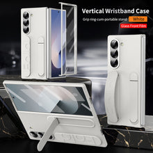 Load image into Gallery viewer, Shockproof Phone Case With Wristband Bracket Back For Galaxy Z Fold 6/5/4 With Screen Glass Protector
