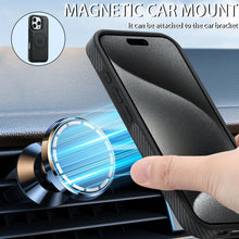 Load image into Gallery viewer, Magnetic Card Holder Carbon Fiber Shockproof iPhone Case
