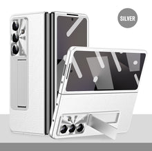 Load image into Gallery viewer, Business Electroplating Leather Phone Case With Screen Film For Galaxy Z Fold 7/6/5/4/3
