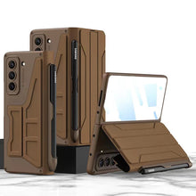 Load image into Gallery viewer, Leather Samsung Z Fold5 Case Full Protection Business Case With Pen Slot and Protection Film - Mycasety Mycasety
