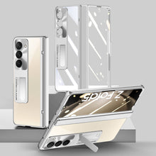 Load image into Gallery viewer, Electroplate Aluminum Bracket Lens Protection Phone Case For Samsung Galaxy Z Fold5 Fold4 - Mycasety Mycasety
