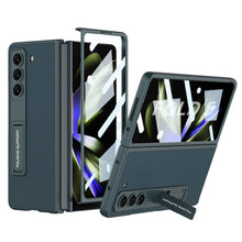 Load image into Gallery viewer, Leather Samsung Galaxy Z Fold5 Case With Film Kickstand - Mycasety Mycasety
