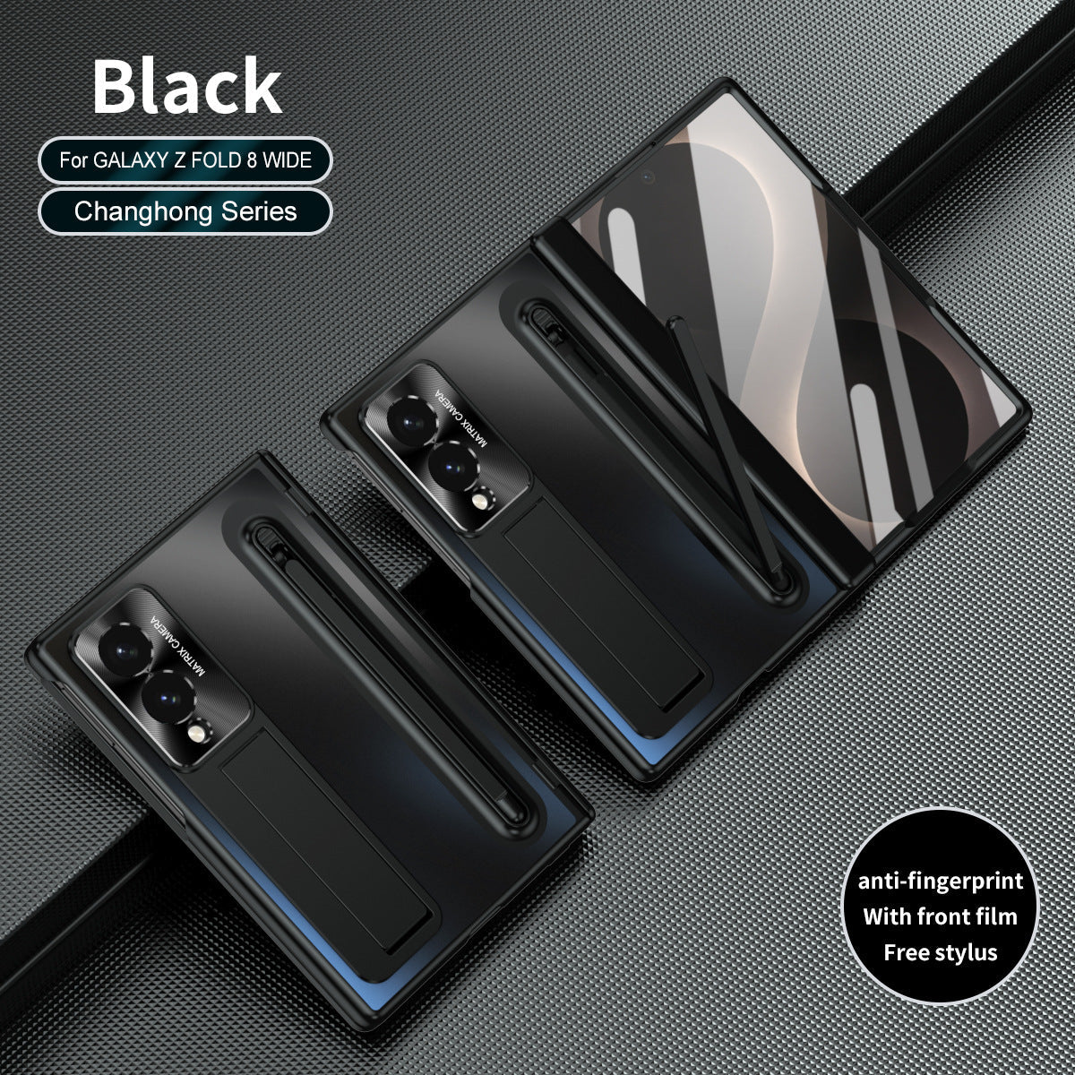 Armor Electroplated Phone Case With Pen Tray & Stylus & Glass Film For Galaxy Z Fold8 Wide Ultra
