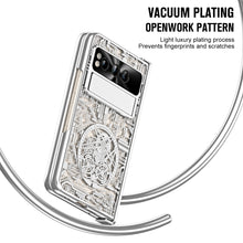 Load image into Gallery viewer, Electroplating Google Pixel Fold Case All Inclusive Double Pen Tray Hinge with Screen Protector and Free stylus - Mycasety Mycasety
