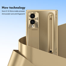 Load image into Gallery viewer, Armor Golden Electroplated Phone Case With Built-in Tempered Glass &amp; Pen Tray For Galaxy Z Fold8 Wide Ultra
